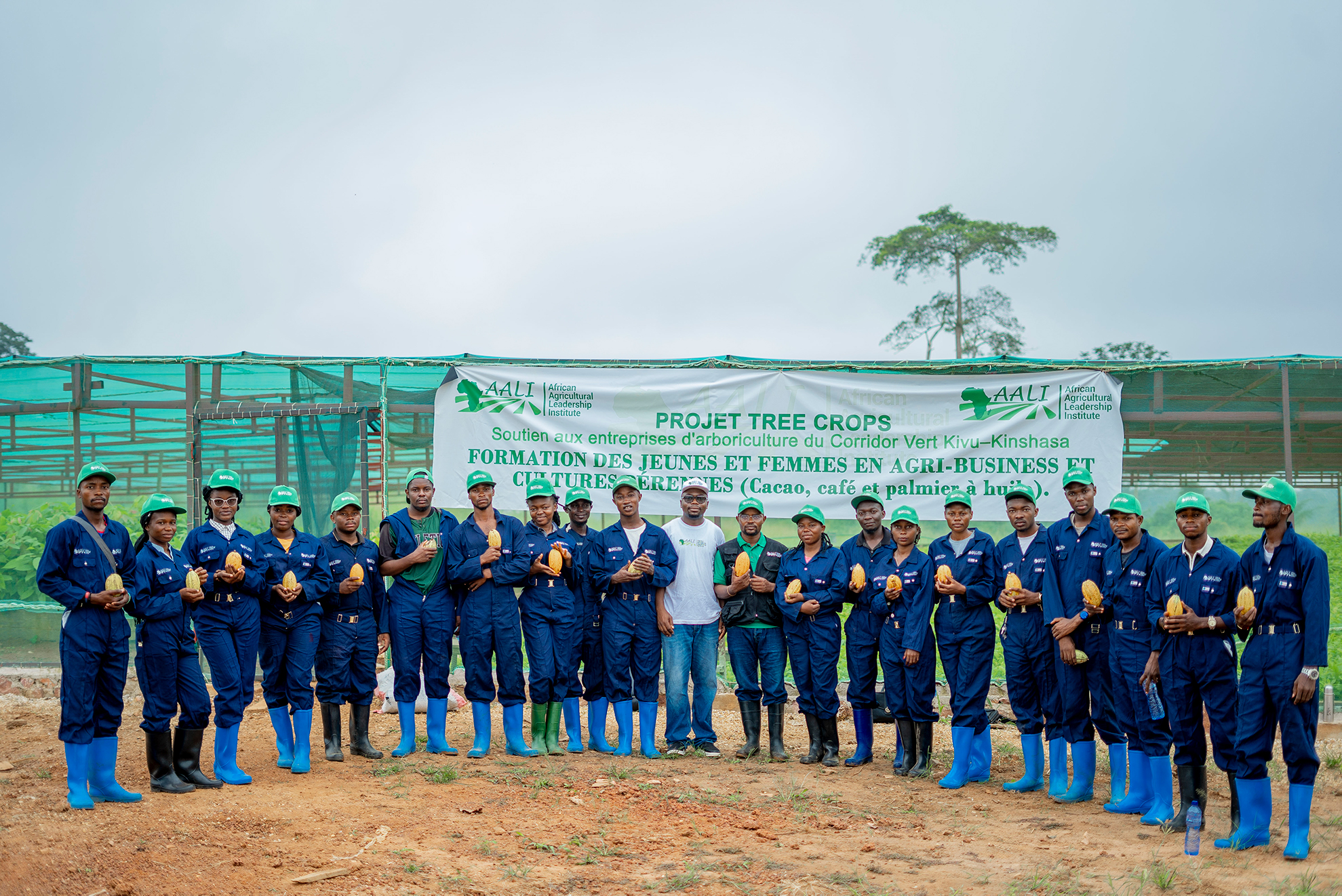 During the training at the Tchopo site.